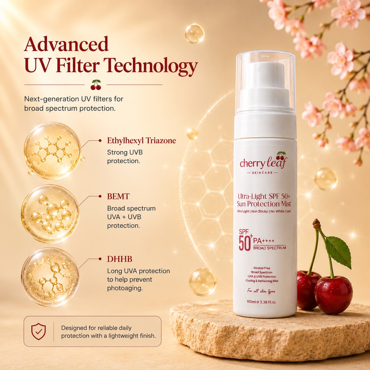 Sunscreen — advanced UV filter technology