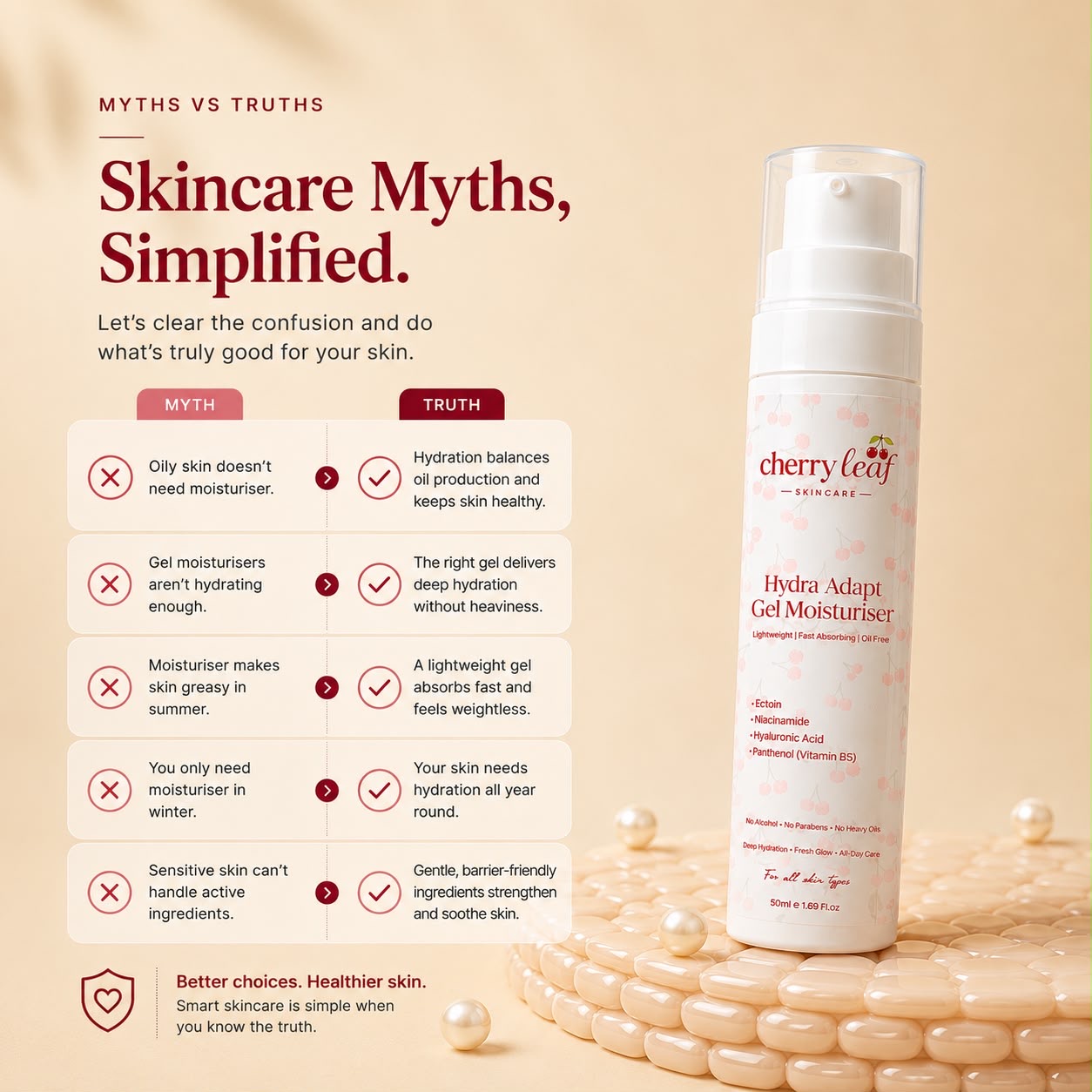 Skincare myths, simplified
