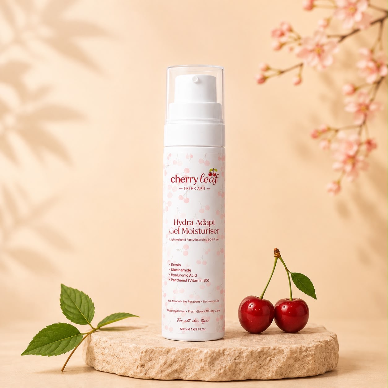 Cherry Leaf Hydra Adapt Gel Moisturiser bottle