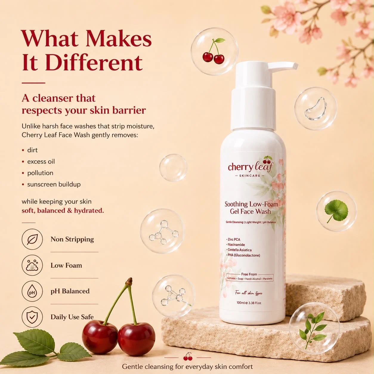 What makes it different — respects your skin barrier