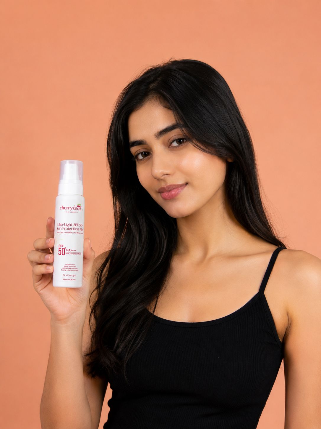 Model with cherry serum